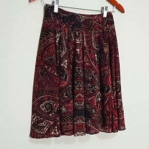 INC Paisley Skirt Size S